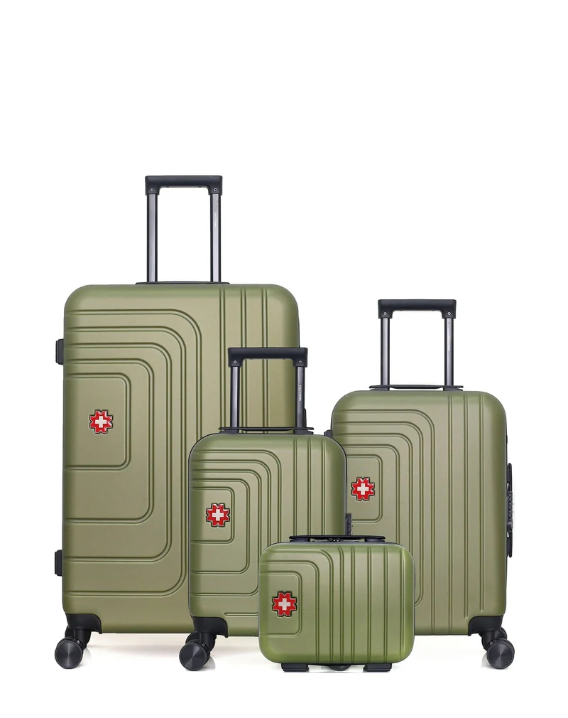 Lot de 4 Valises Rigides Grand Format, Cabine, Cabine XXS et Vanity RUTI