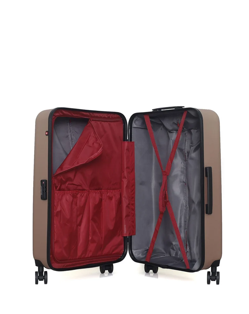 Lot de 4 Valises Rigides Grand Format, Cabine, Cabine XXS et Vanity RUTI