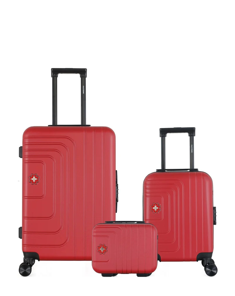 Lot de 3 Valises Rigides Taille Moyenne, Cabine XXS et Vanity RUTI