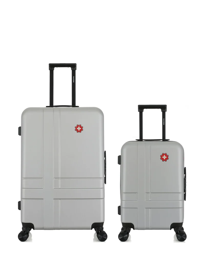 Lot de 2 Valises Rigides Grand Format et Cabine USTER