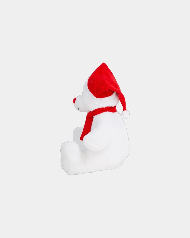 Peluche ourson de Noël bonnet et écharpe à personnaliser