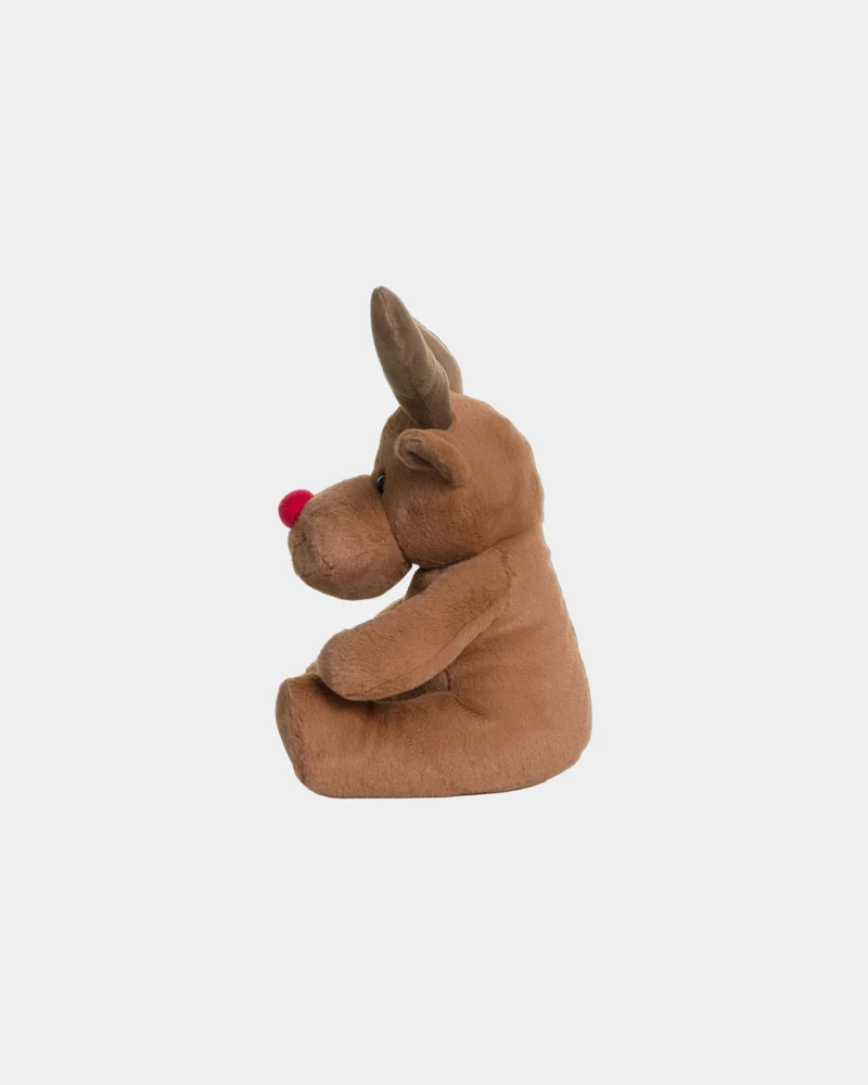 Peluche renne nez rouge EN71 à personnaliser