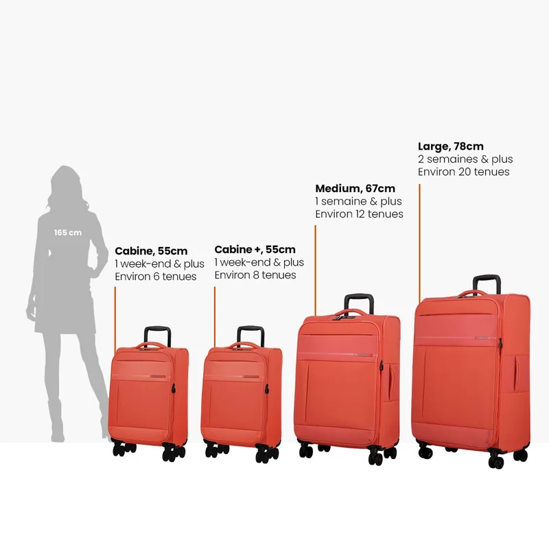 Valise médium 67 cm - Monthélys Jump | Organisation simplifiée