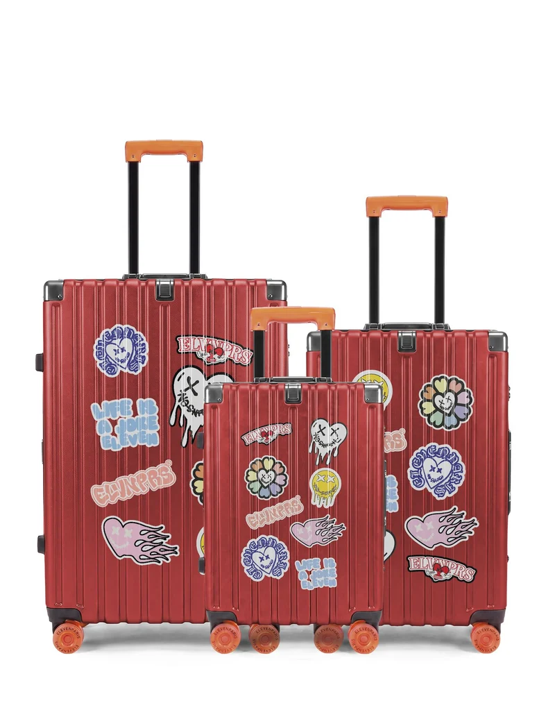 Lot de 3 Valises Rigides Grand Format, Taille Moyenne et Cabine XS LUGERS