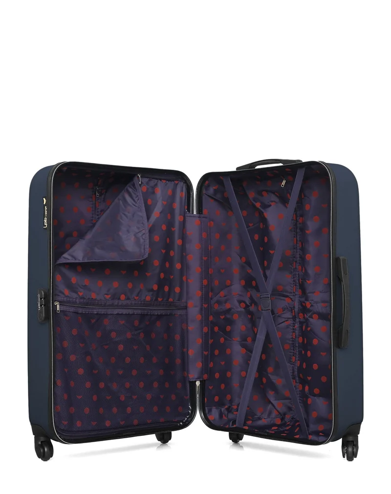 Lot de 4 Valises Rigides Grand Format, Moyenne, Cabine, Cabine XXS ELEONOR