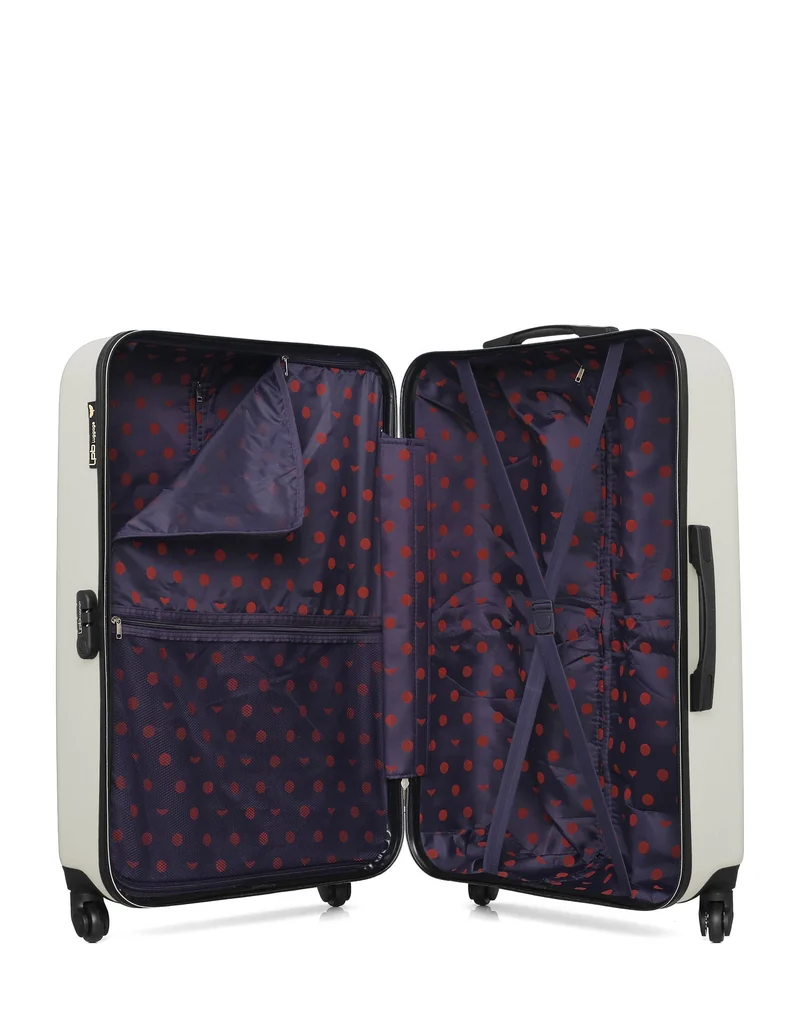 Lot de 3 Valises Rigides Grand Format, Taille Moyenne et Cabine XXS ELEONOR