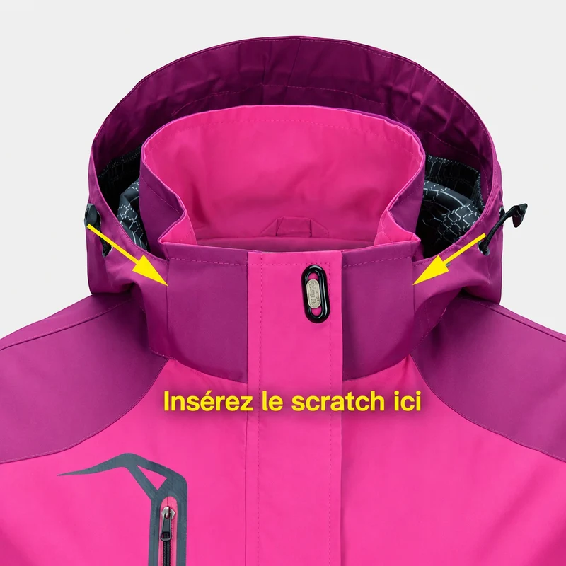 Veste montagne femme imperméable capuche