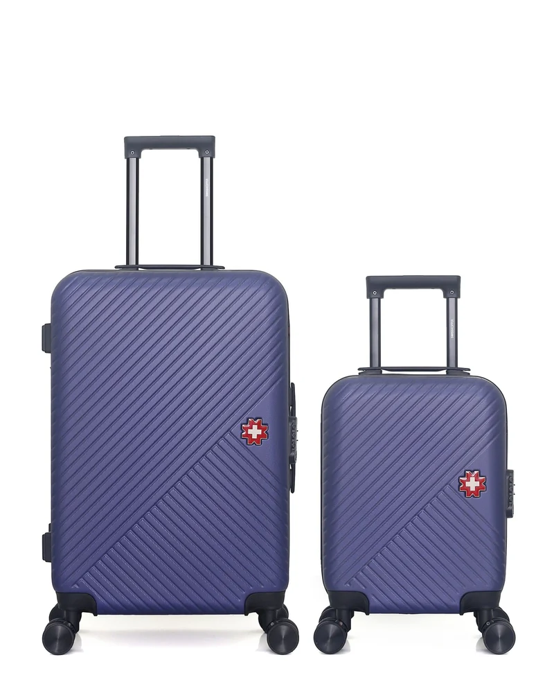 Lot de 2 Valises Rigides Taille Moyenne et Cabine XXS SPIEZ