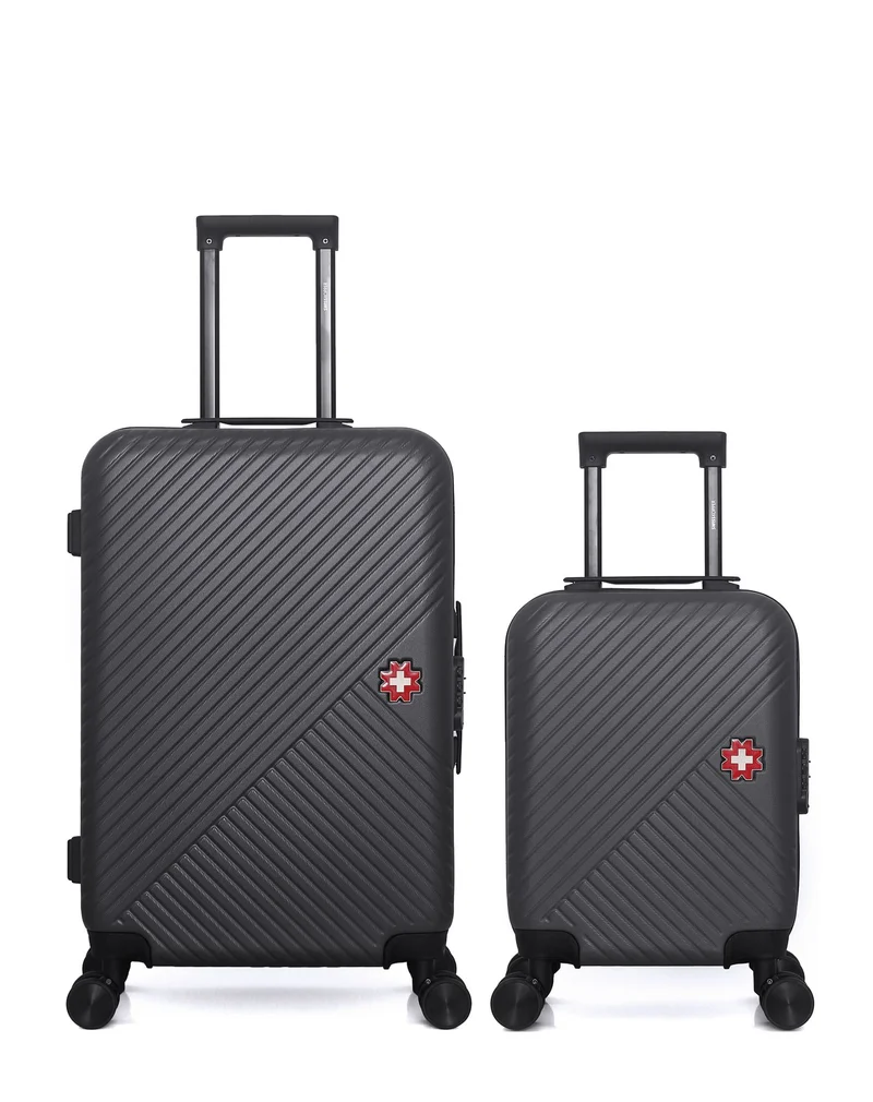 Lot de 2 Valises Rigides Taille Moyenne et Cabine XXS SPIEZ