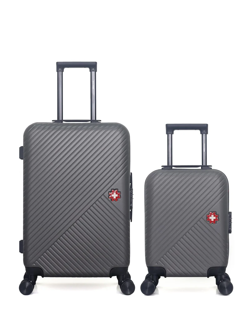 Lot de 2 Valises Rigides Taille Moyenne et Cabine XXS SPIEZ