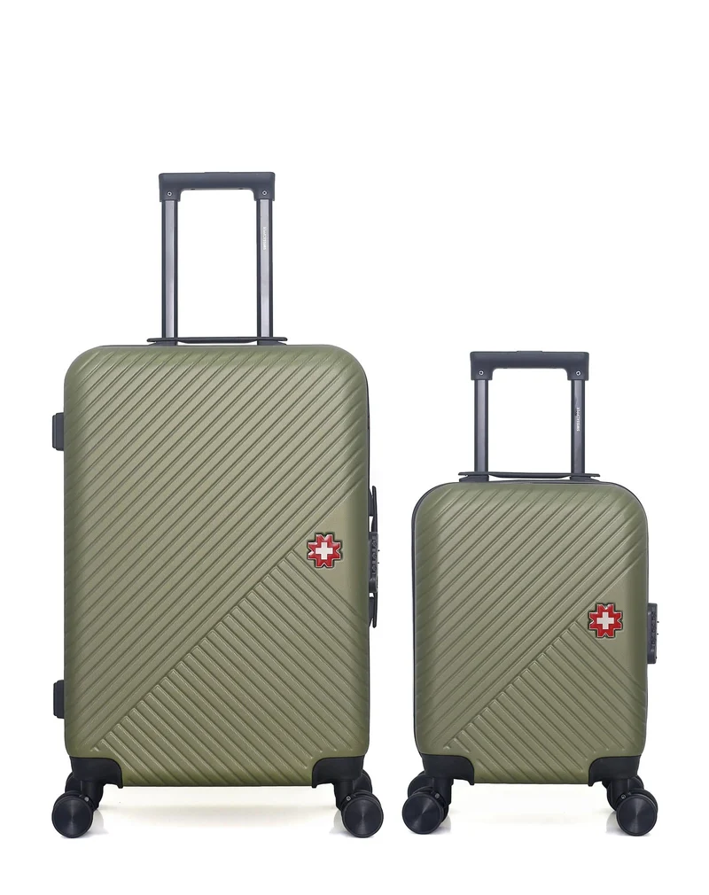 Lot de 2 Valises Rigides Taille Moyenne et Cabine XXS SPIEZ