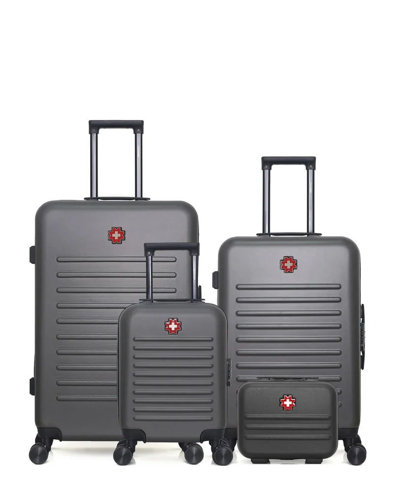 Lot de 4 Valises Rigides Grand Format, Taille Moyenne, Cabine XXS et Vanity WIL