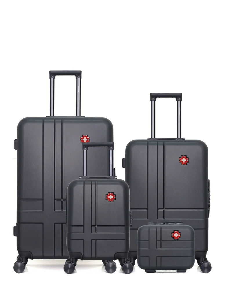 Lot de 4 valises grand format, weekend, cabine XXS et vanity USTER