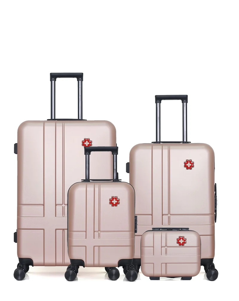 Lot de 4 valises grand format, weekend, cabine XXS et vanity USTER