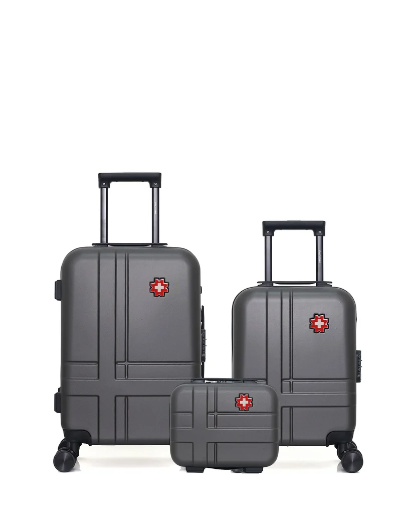 Lot de 3 Valises Rigides Cabine, Cabine XXS et Vanity USTER