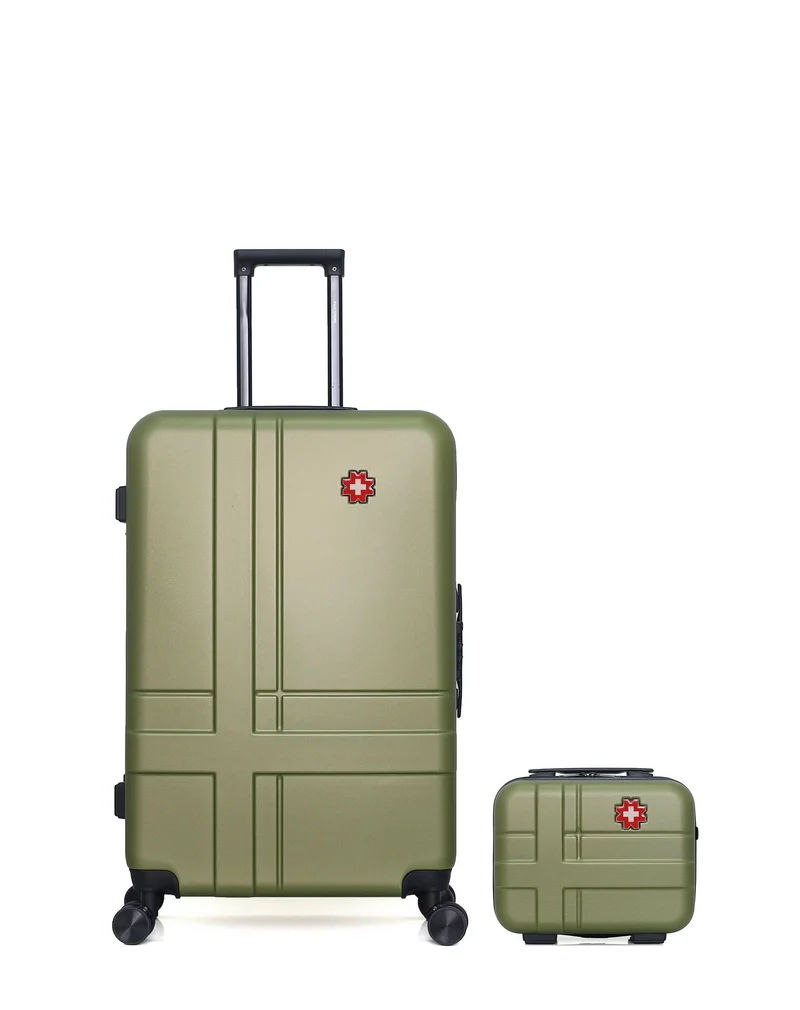 Lot de 2 Valises Rigides Grand Format et Vanity USTER