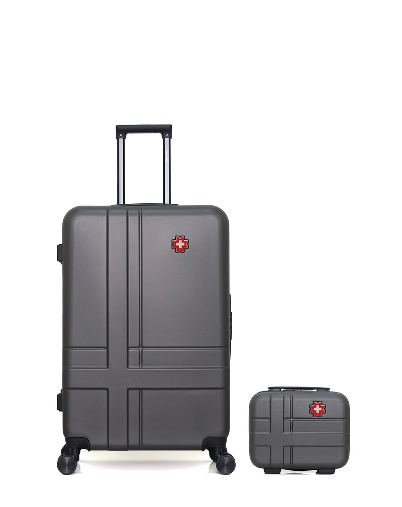 Lot de 2 Valises Rigides Grand Format et Vanity USTER