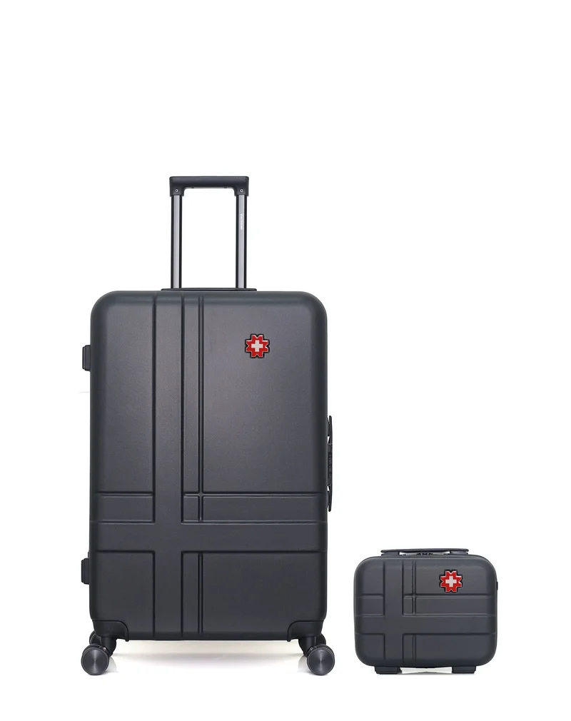 Lot de 2 Valises Rigides Grand Format et Vanity USTER