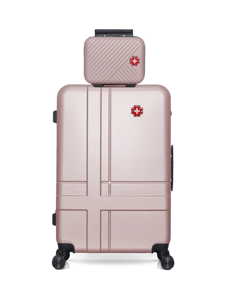 Lot de 2 Valises Rigides Grand Format et Vanity USTER