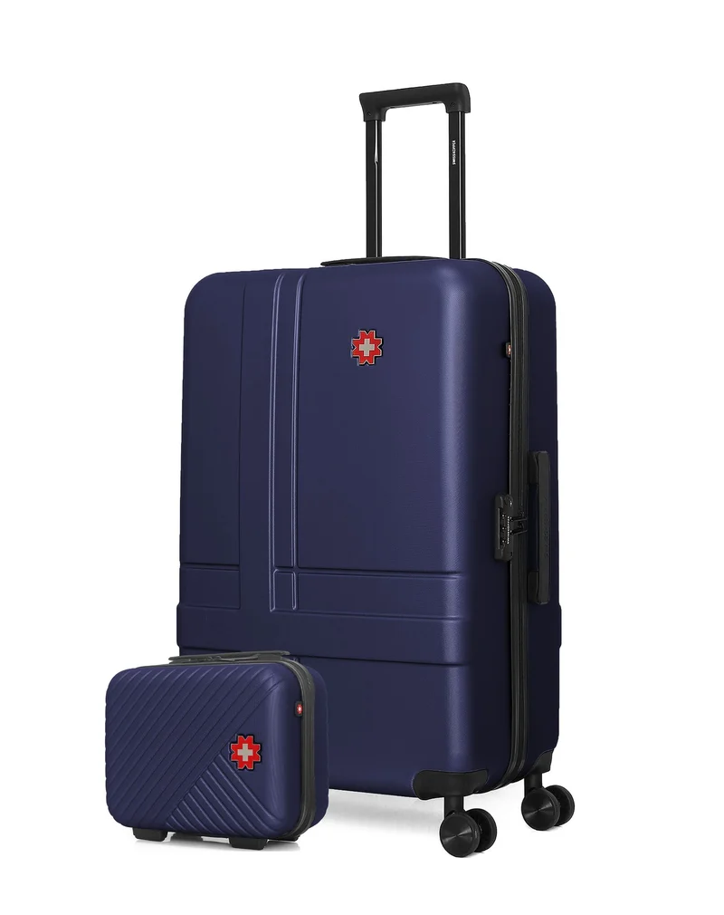 Lot de 2 Valises Rigides Grand Format et Vanity USTER