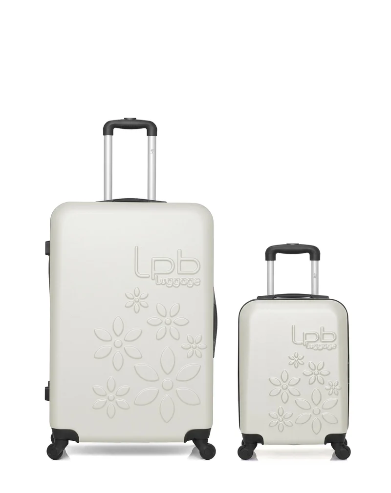 Lot de 2 Valises Rigides Grand Format et Cabine XXS ELEONOR