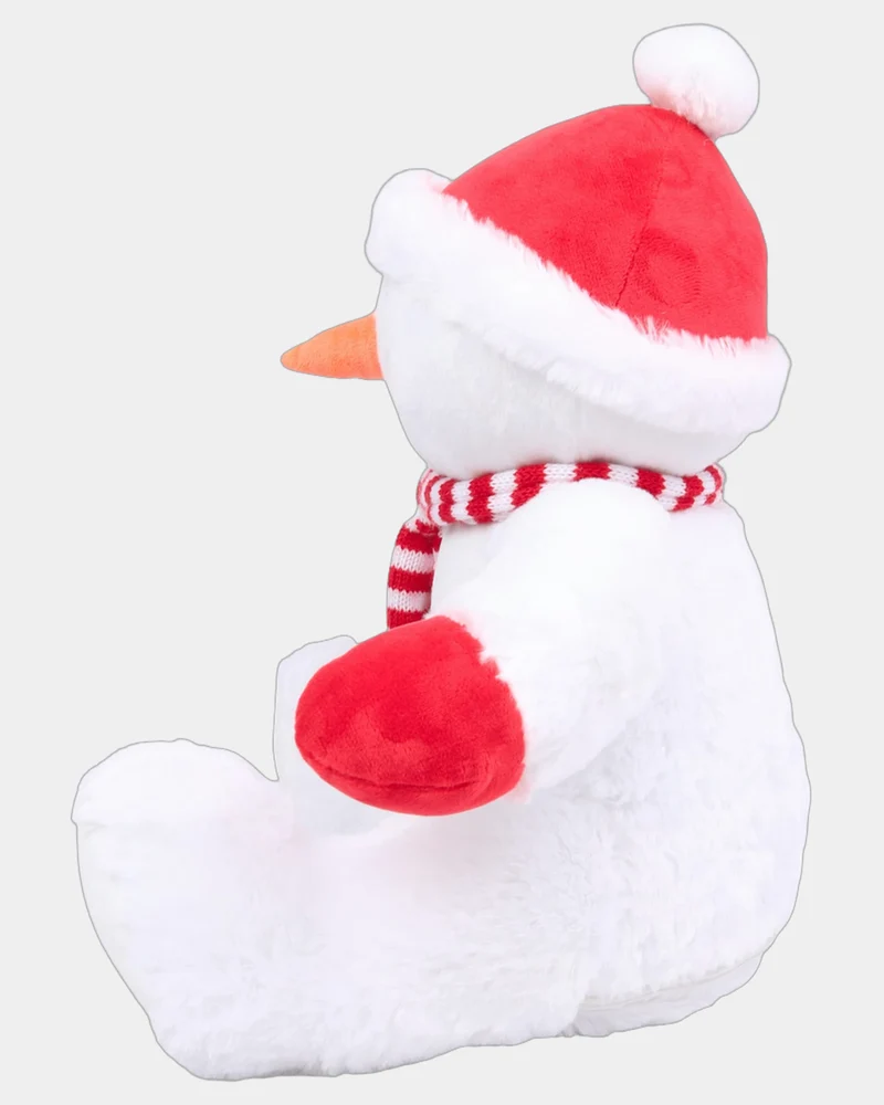 Peluche zippée bonhomme de neige à personnaliser