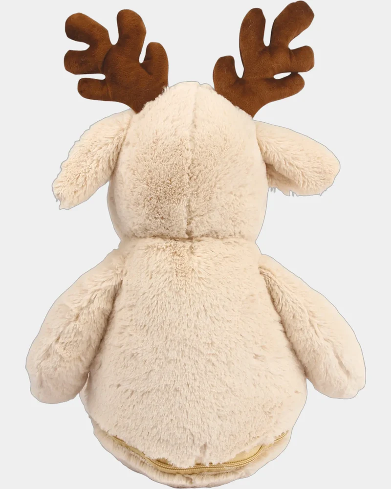 Peluche zippée Renne 46 cm à personnaliser