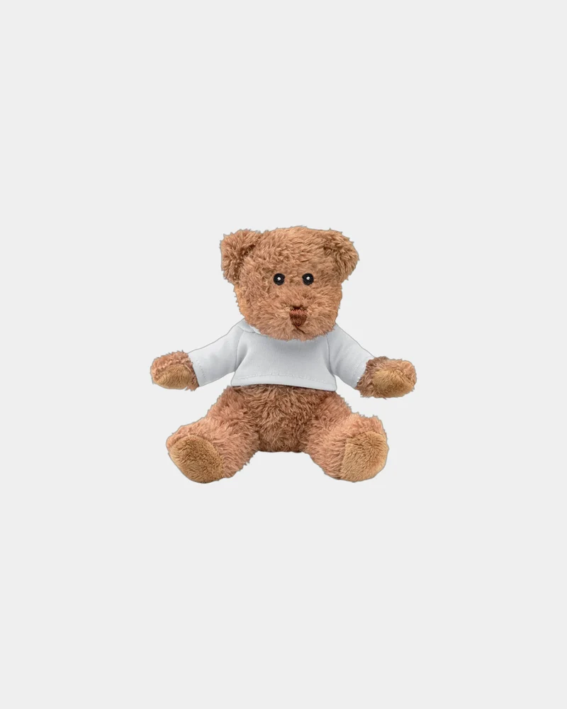 Peluche ourson avec t-shirt Johnny T à personnaliser