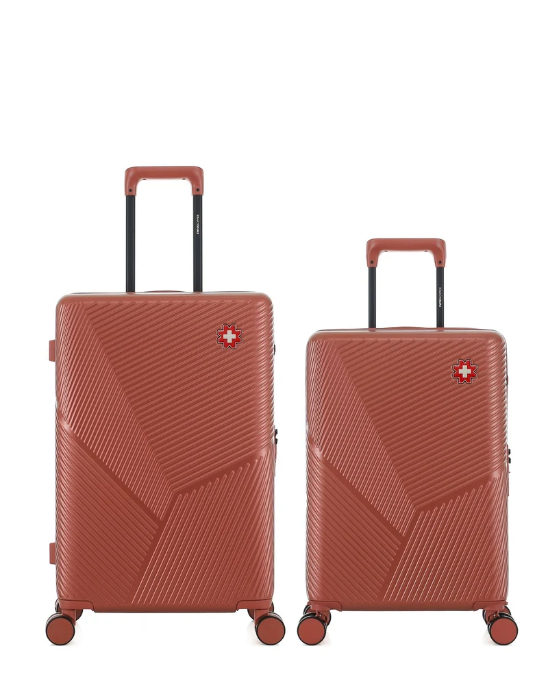 Lot de 2 Valises Rigides Taille Moyenne et Cabine FRIBOURG