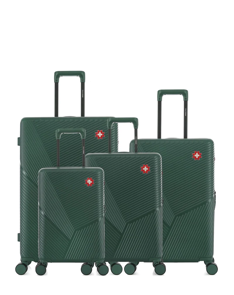 Lot de 4 Valises Rigides Grand Format, Taille Moyenne, Cabine et Cabine XS FRIBOURG