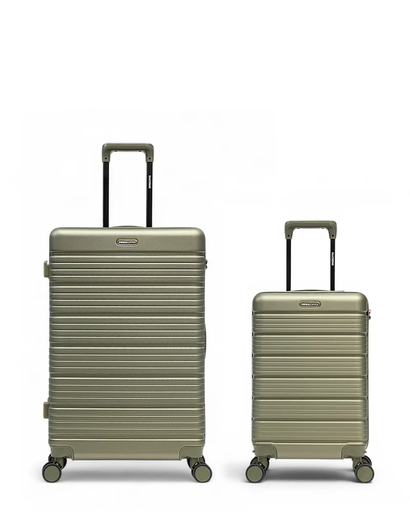 Lot de 2 Valises Rigides Grand Format et Cabine LUGANO