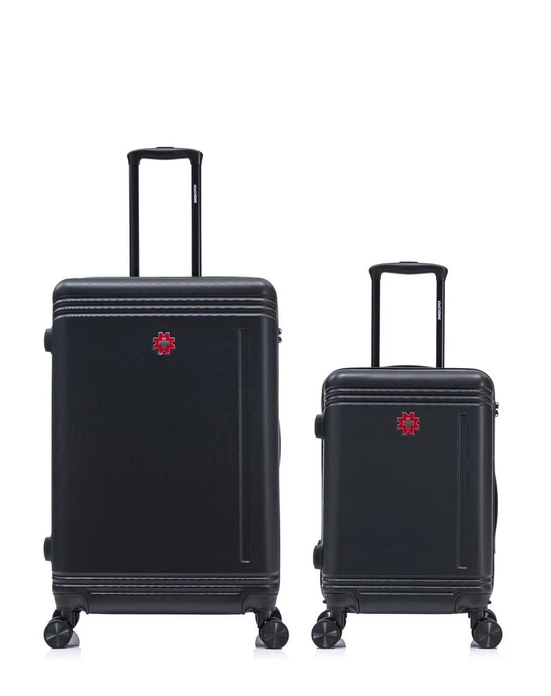 Lot de 2 Valises Rigides Grand Format et Cabine GSTAAD
