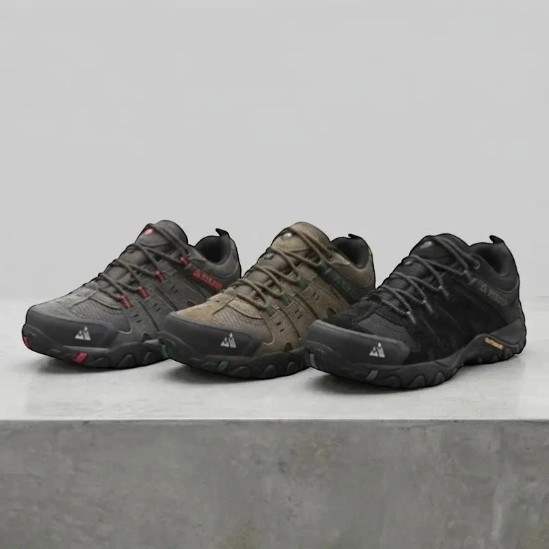 Chaussures de randonnée homme en cuir suédé