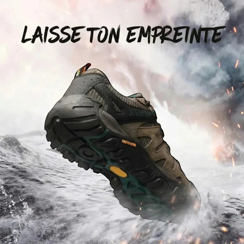 Chaussures de randonnée homme en cuir suédé