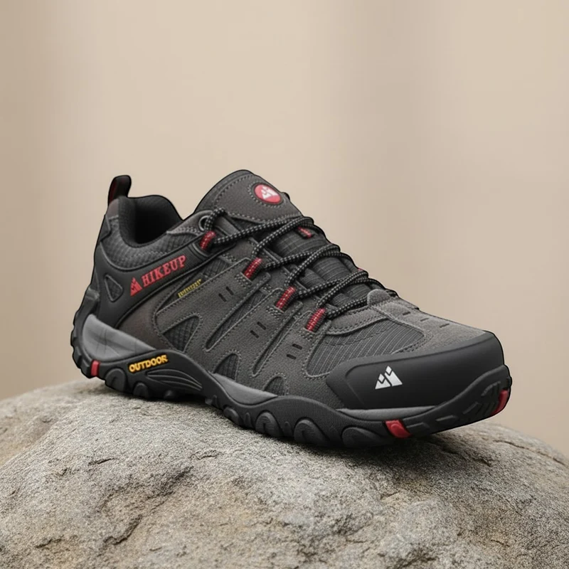 Chaussures de randonnée homme en cuir suédé
