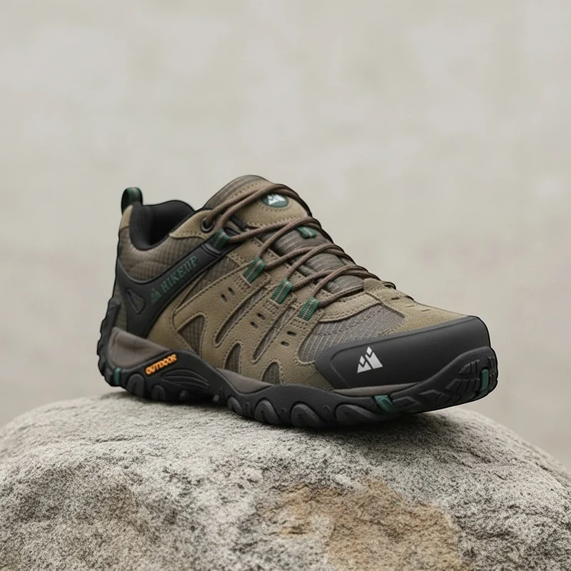 Chaussures de randonnée homme en cuir suédé