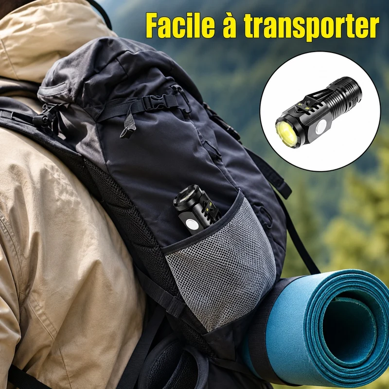 Lampe torche LED puissante randonnée