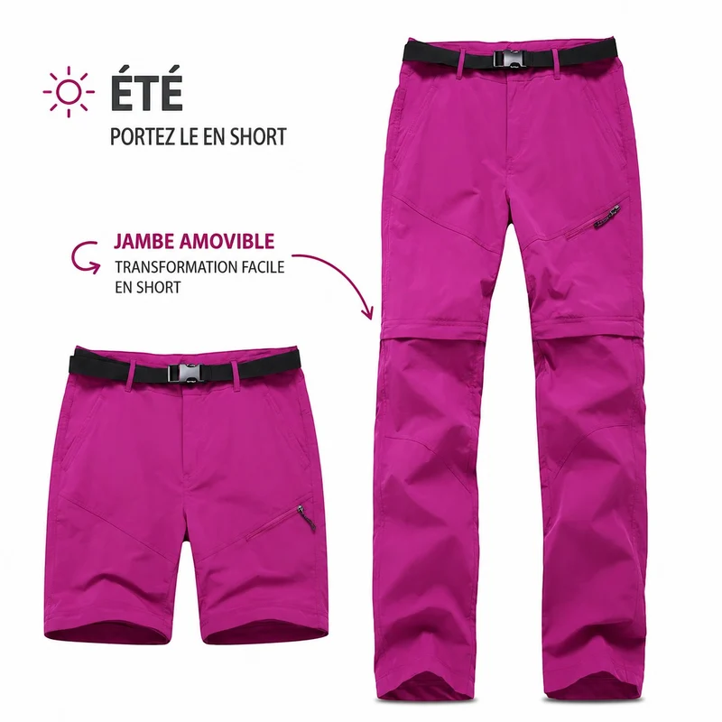 Pantalon randonnée femme léger été