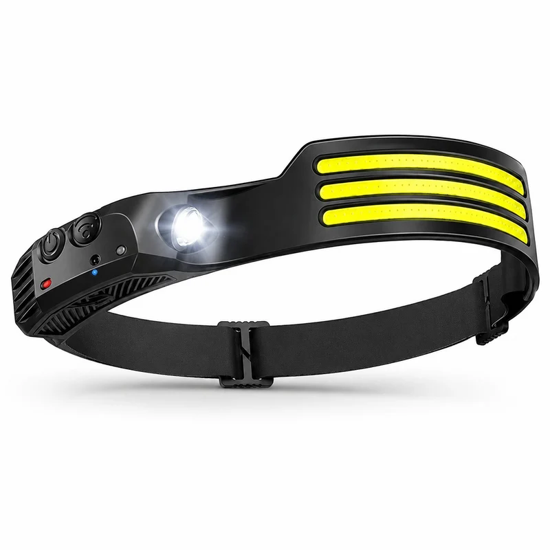 Lampe frontale LED puissante randonnée