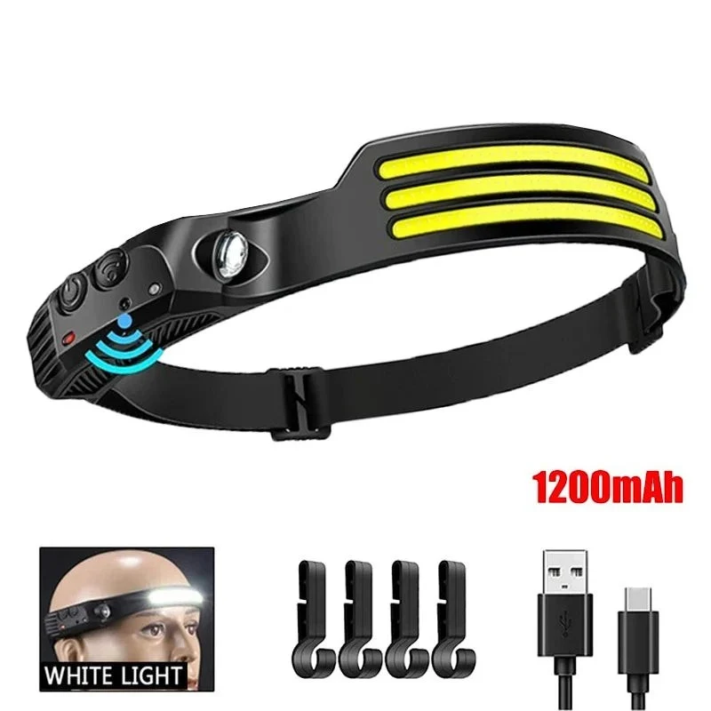 Lampe frontale LED puissante randonnée