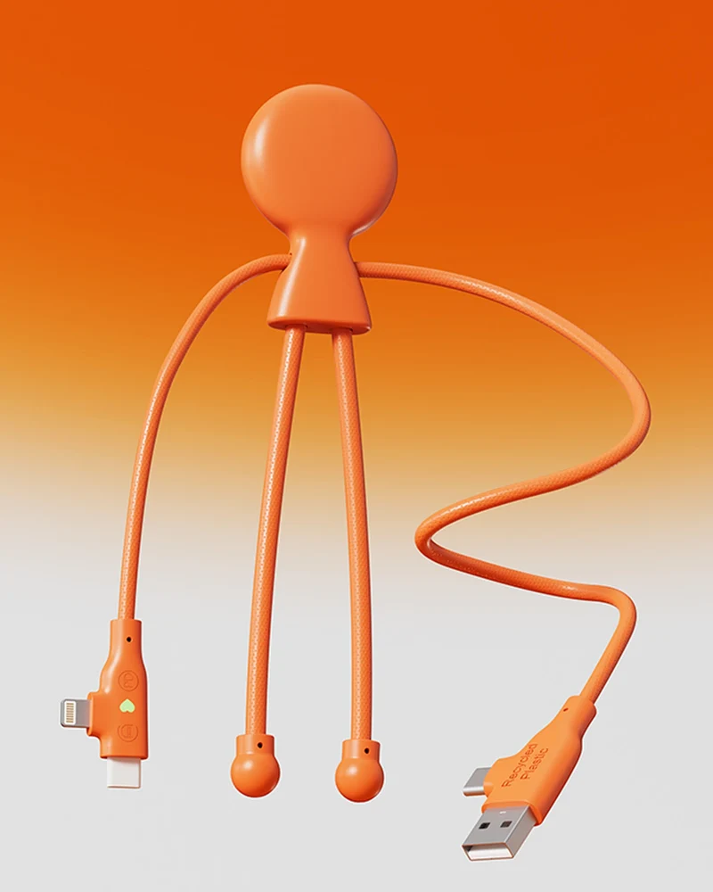 Câble de charge éco-responsable Mr Bio Long Fast à personnaliser
