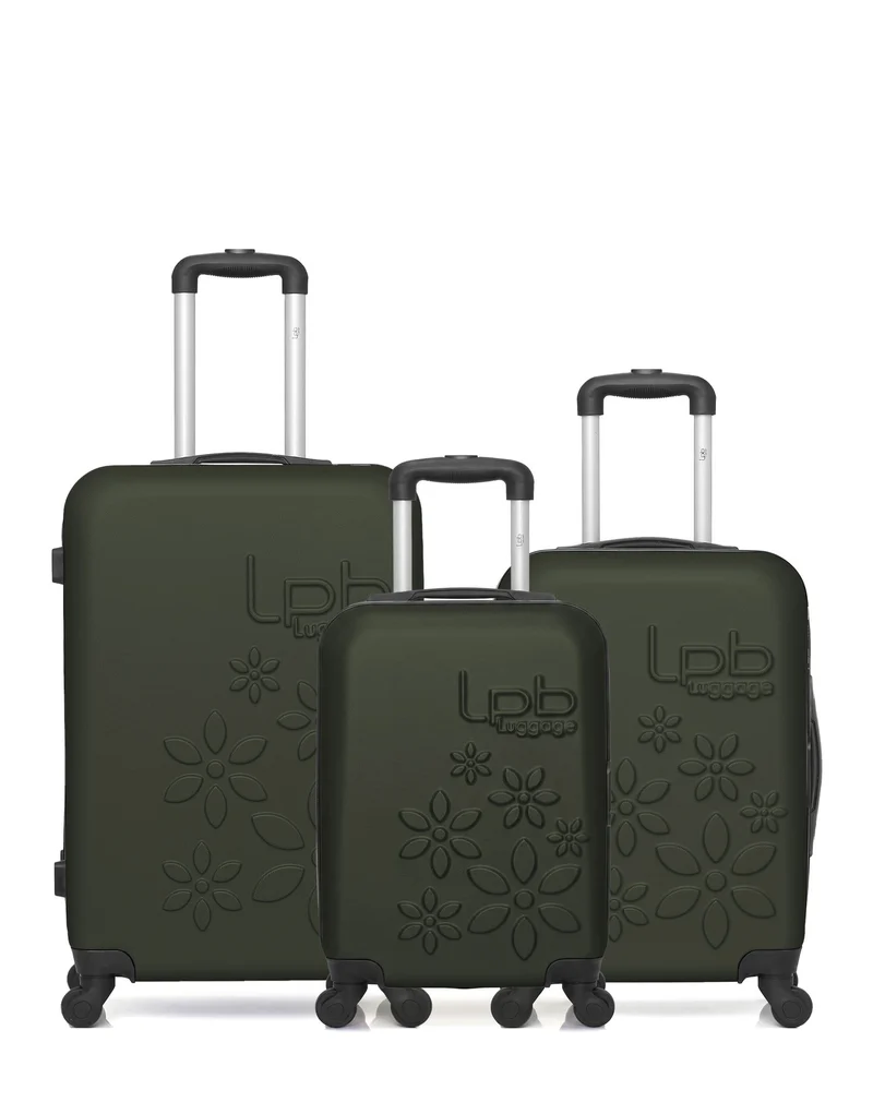 Lot de 3 Valises Rigides Taille Moyenne, Cabine et Cabine XXS ELEONOR