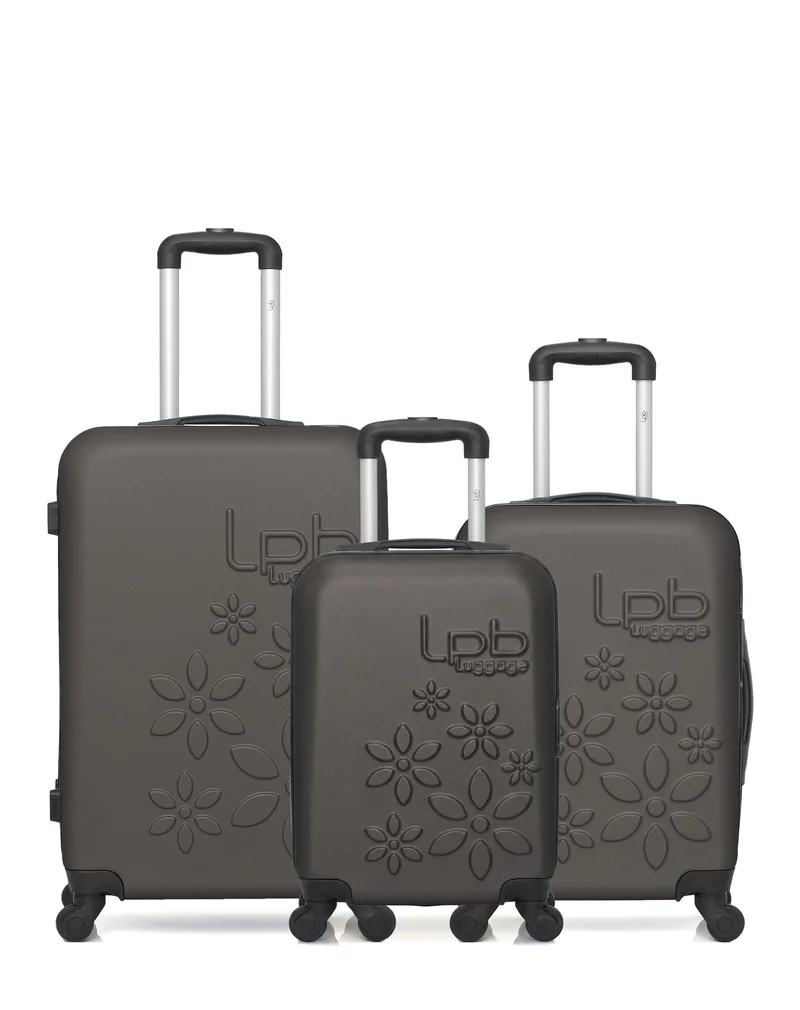 Lot de 3 Valises Rigides Taille Moyenne, Cabine et Cabine XXS ELEONOR
