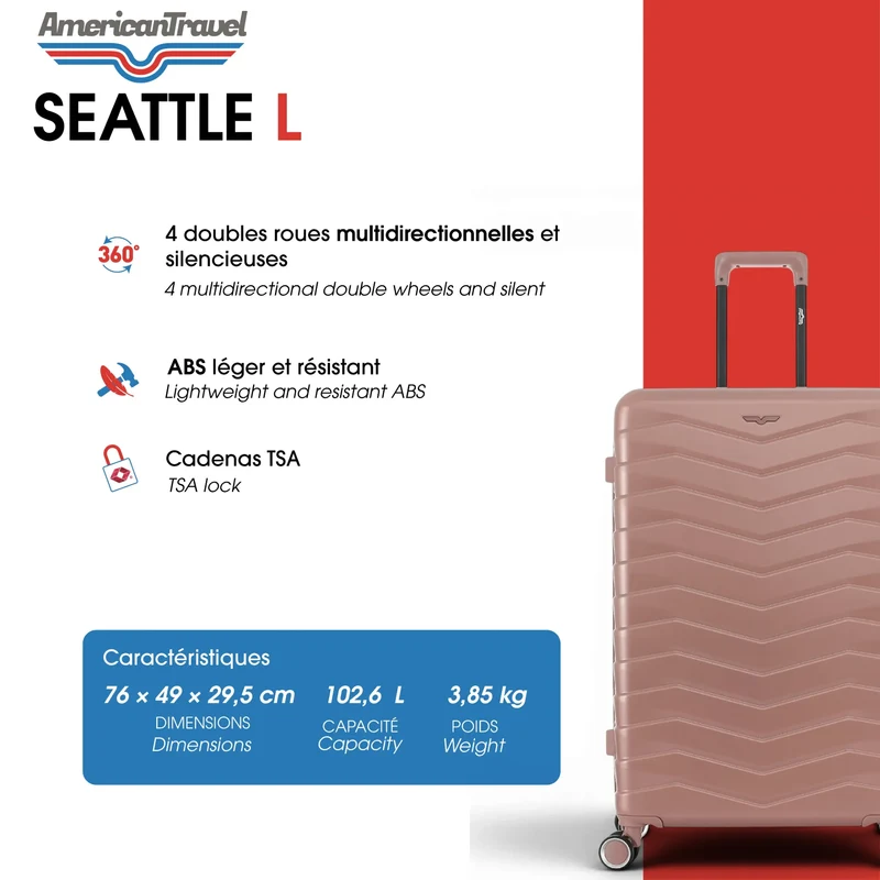 Valise Grand Format Rigide SEATTLE