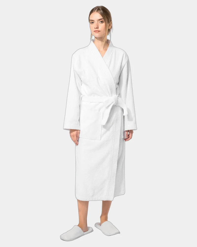 Peignoir col kimono coton éponge 400g/m² à personnaliser