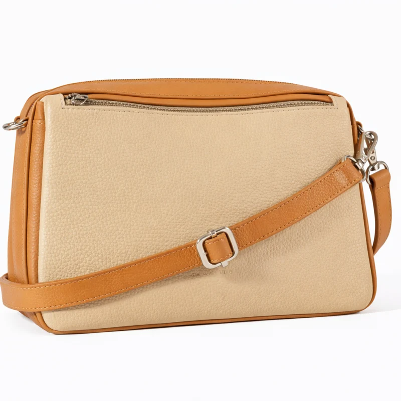Sac GUILIA - Crème/Marron