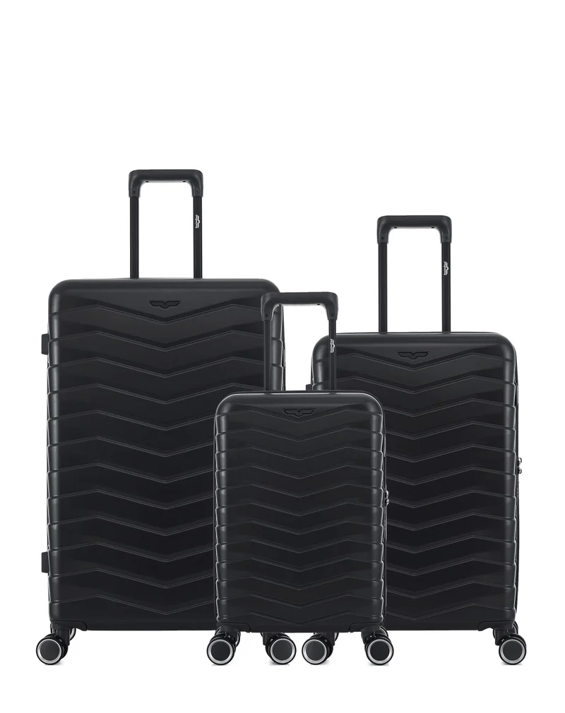 Lot de 3 Valises Rigides Grand Format, Taille Moyenne et Cabine XS SEATTLE