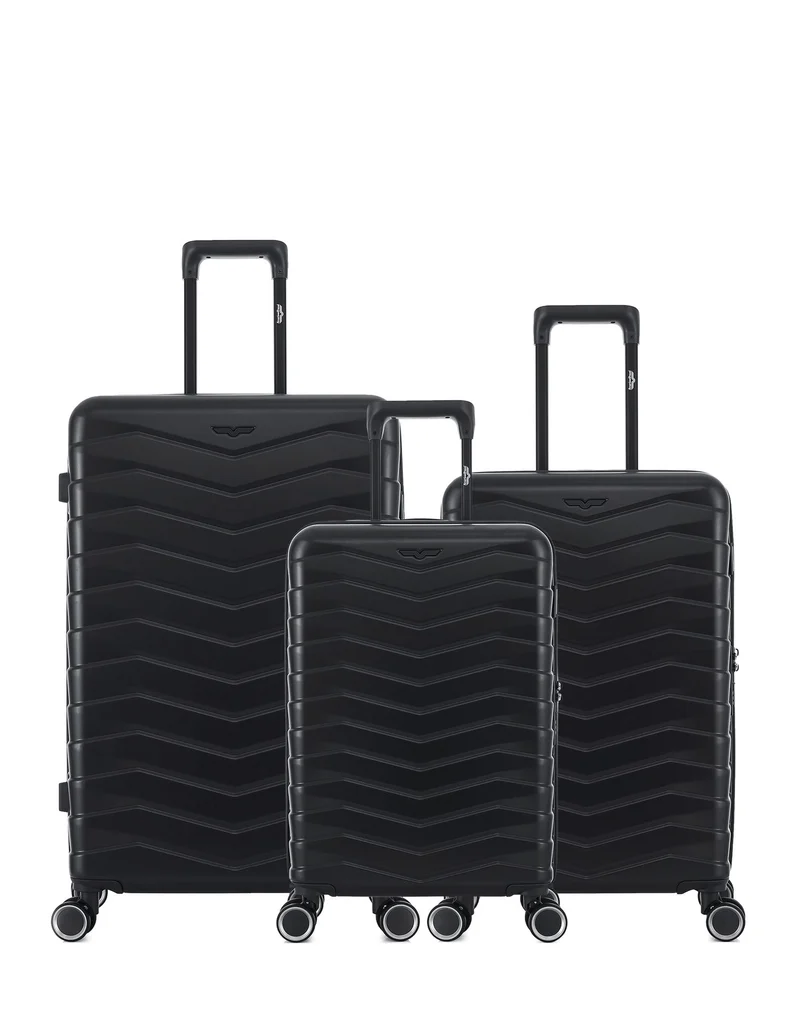 Lot de 3 Valises Rigides Grand Format, Taille Moyenne et Cabine SEATTLE