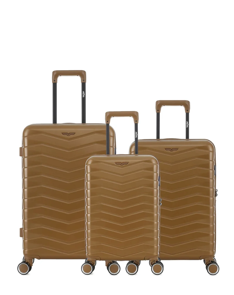 Lot de 3 Valises Rigides Taille Moyenne, Cabine et Cabine XS SEATTLE