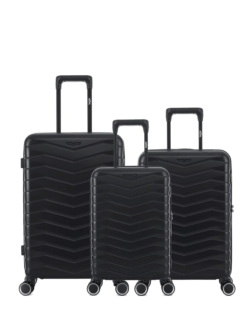 Lot de 3 Valises Rigides Taille Moyenne, Cabine et Cabine XS SEATTLE